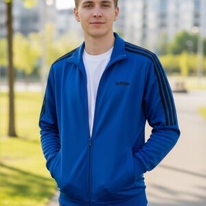 Adidas Men's Royal Blue Track Jacket